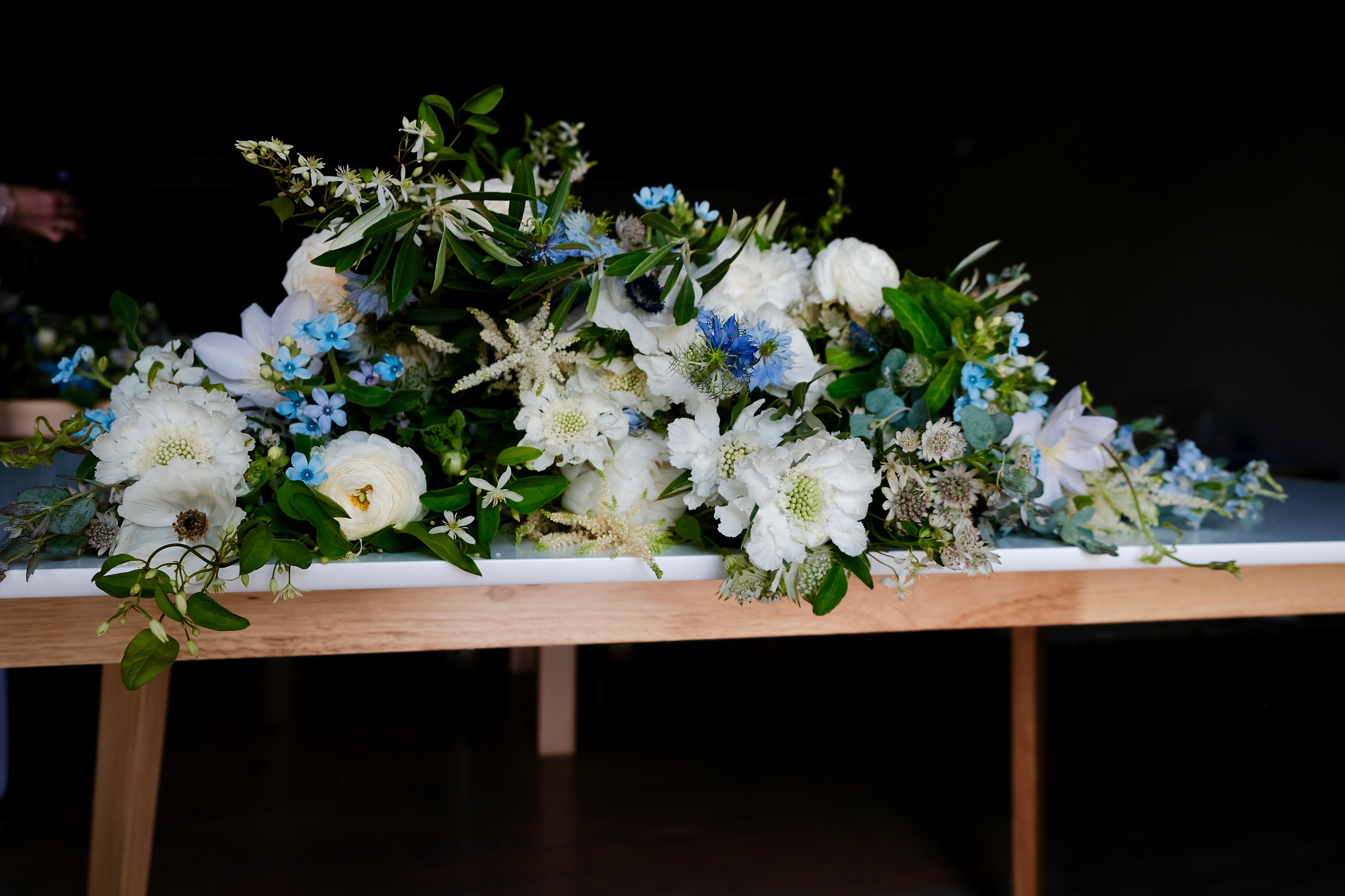 French blue bouquets