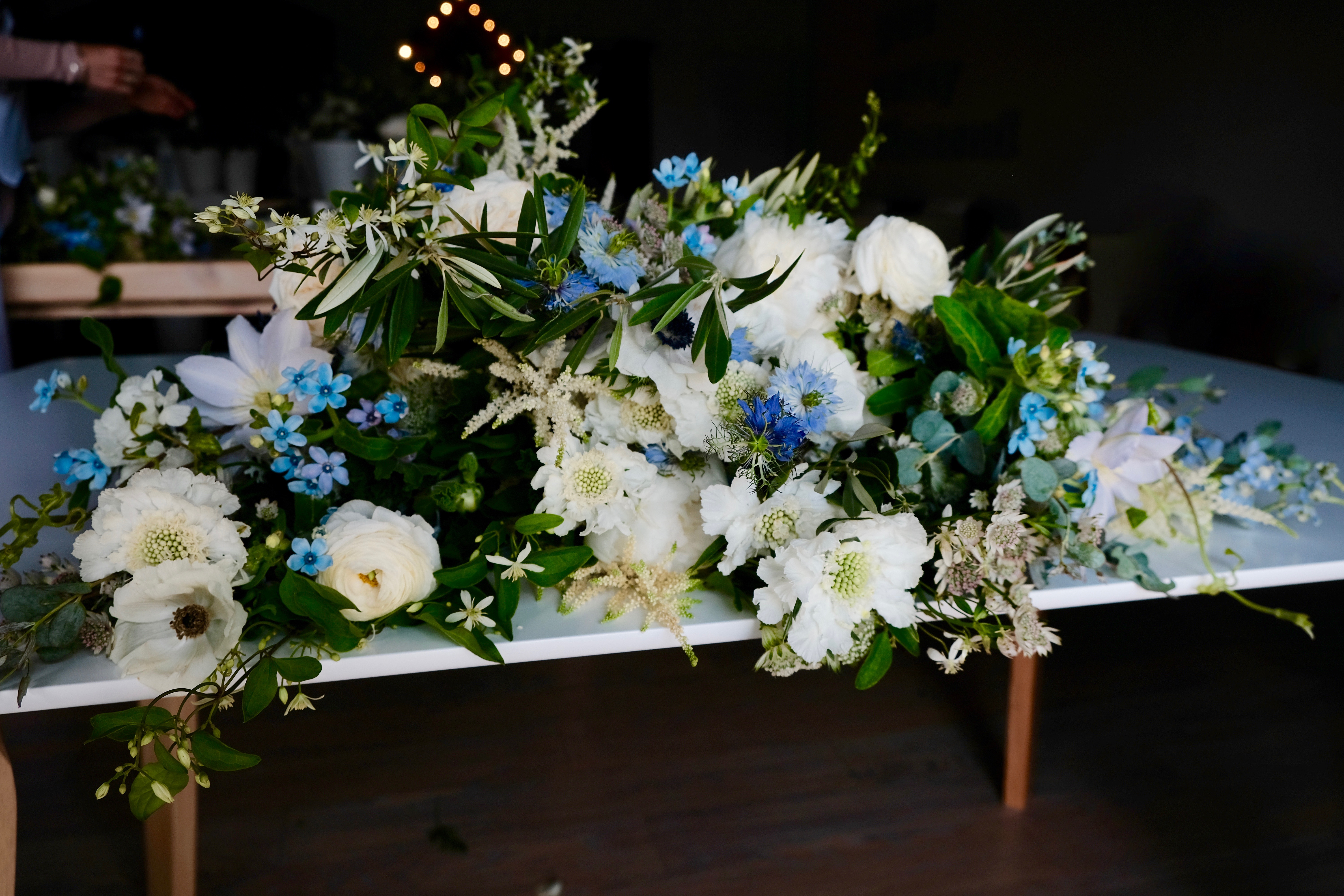 French blue flowers