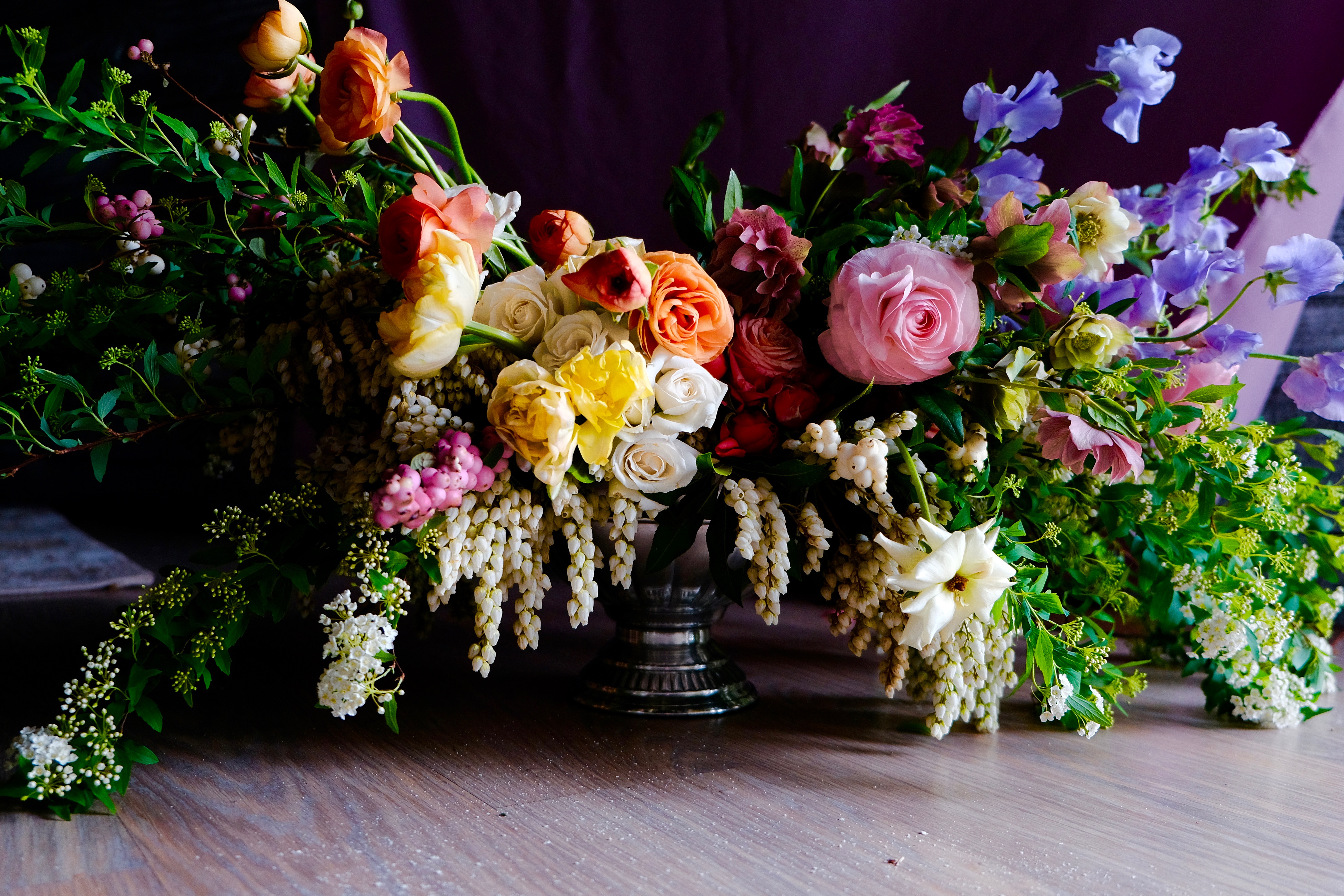 English garden style florals